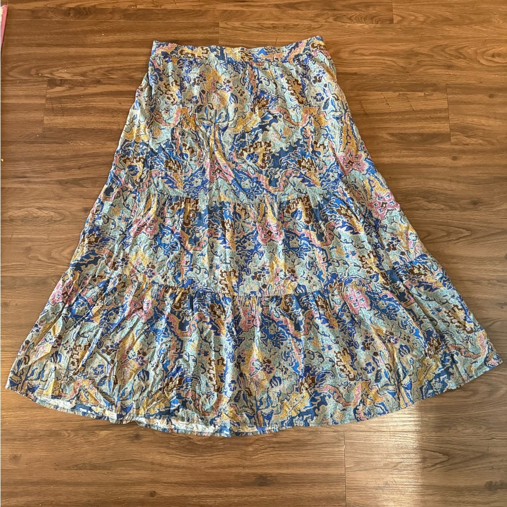 Floral Patterned Maxi Skirt